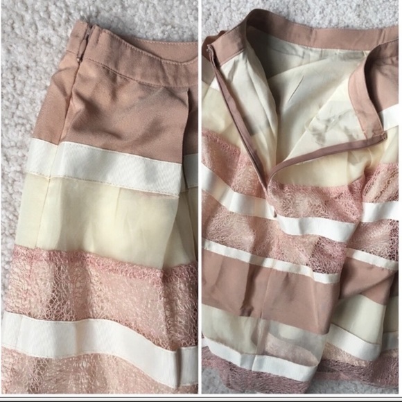 RYU Grosgrain Ribbon Cream Skirt size Med - Picture 9 of 12